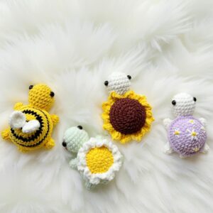 Turtle Bundle Amigurumi Crochet Pattern - Adorable No-Sew - DIY Stuffed Animal Toys - Instant Download PDF