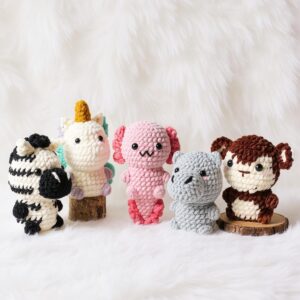 Zoo Animal Bundle Amigurumi Crochet Pattern - Adorable No-Sew Collection - DIY Stuffed Toys - Instant Download PDF