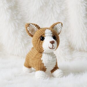 Corgi Amigurumi Crochet Pattern - Adorable DIY Stuffed Animal Toy - Instant Download PDF