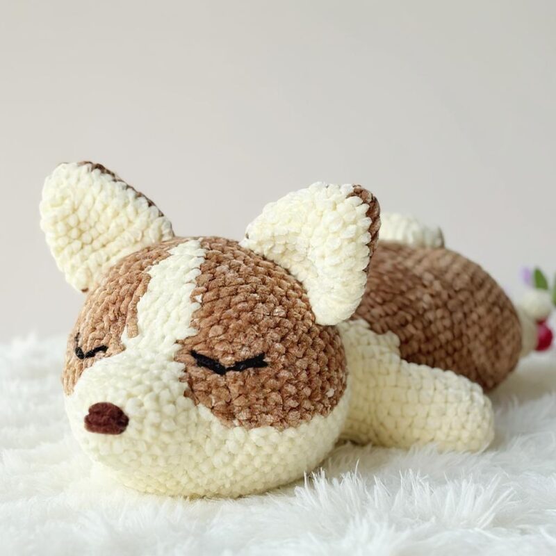 Corgi Amigurumi Crochet Pattern - Adorable DIY Stuffed Animal Toy - Instant Download PDF