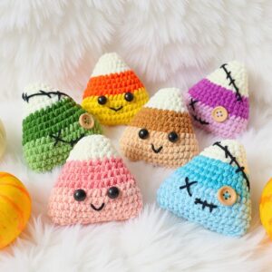 Candy Corn Amigurumi Crochet Pattern - Adorable DIY Halloween Decor - Instant Download PDF