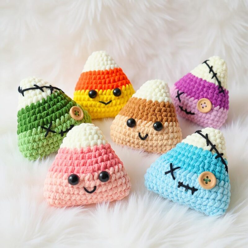 Candy Corn Amigurumi Crochet Pattern - Adorable DIY Halloween Decor - Instant Download PDF - Image 2