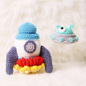 Cosmic Flyers Amigurumi Crochet Pattern Bundle - Adorable DIY Stuffed Space Toys - Instant Download PDF