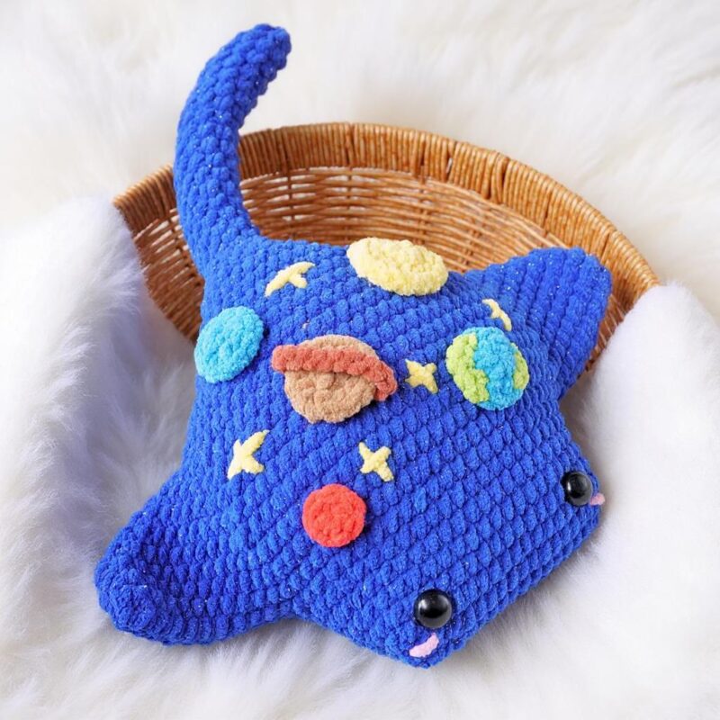 Cosmic Rayfish Amigurumi Crochet Pattern - Whimsical DIY Stuffed Animal Toy - Instant Download PDF - Image 2