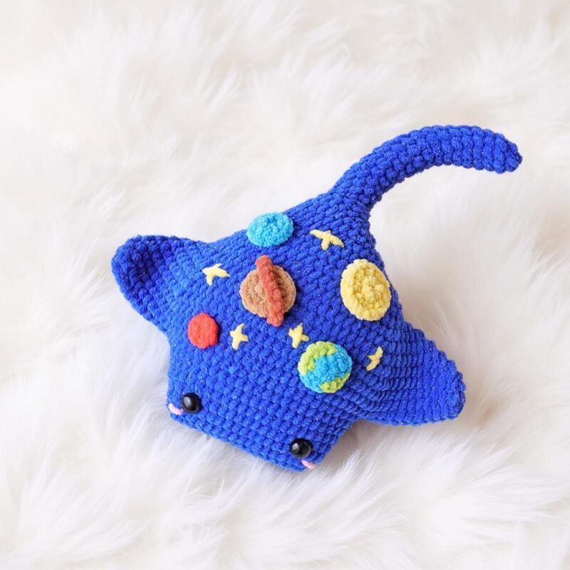 Cosmic Rayfish Amigurumi Crochet Pattern - Whimsical DIY Stuffed Animal Toy - Instant Download PDF - Image 3