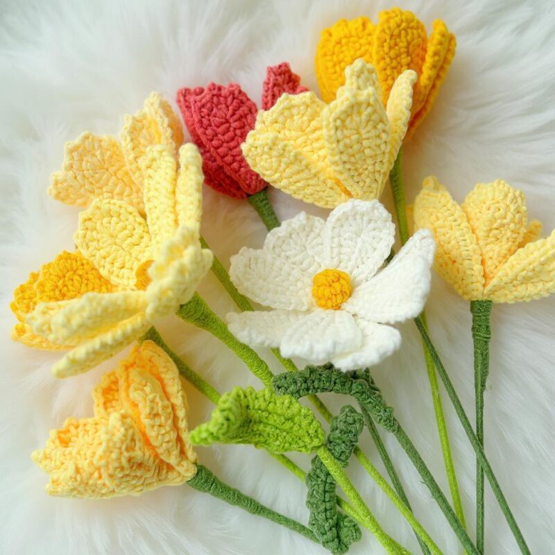 Cosmos Flower Amigurumi Crochet Pattern - Realistic - DIY Floral Bouquet Decor - Instant Download PDF - Image 2