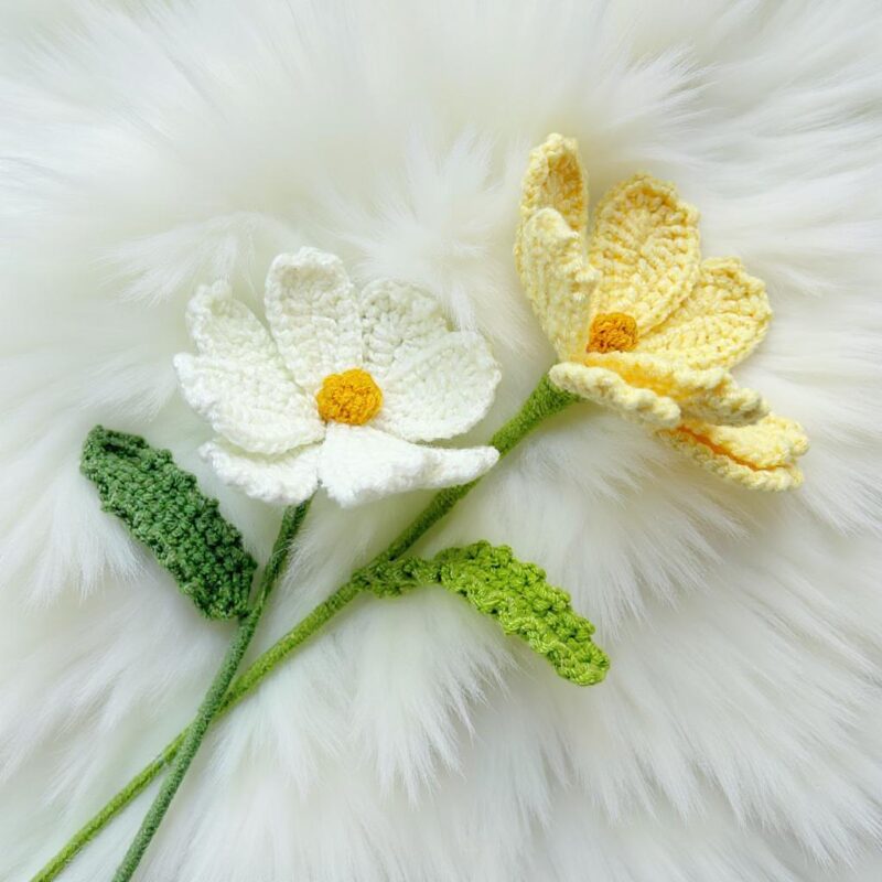 Cosmos Flower Amigurumi Crochet Pattern - Realistic - DIY Floral Bouquet Decor - Instant Download PDF - Image 6