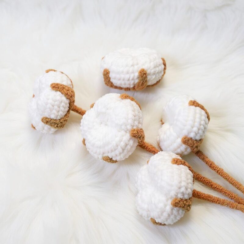 Cotton Flower Amigurumi Crochet Pattern - Charming DIY Floral Decor - Instant Download PDF - Image 2