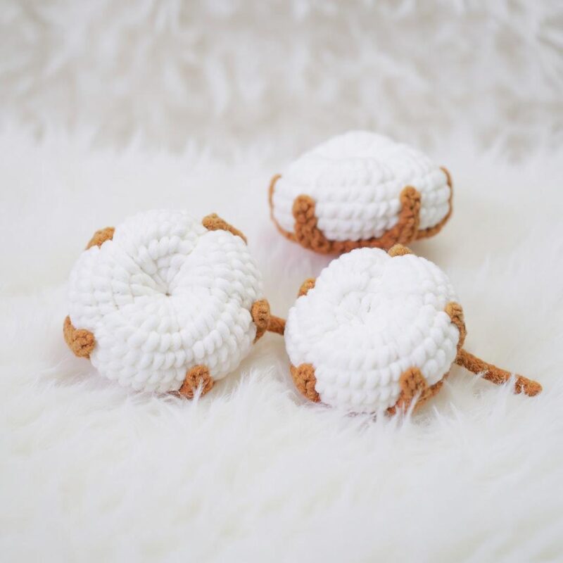 Cotton Flower Amigurumi Crochet Pattern - Charming DIY Floral Decor - Instant Download PDF - Image 5