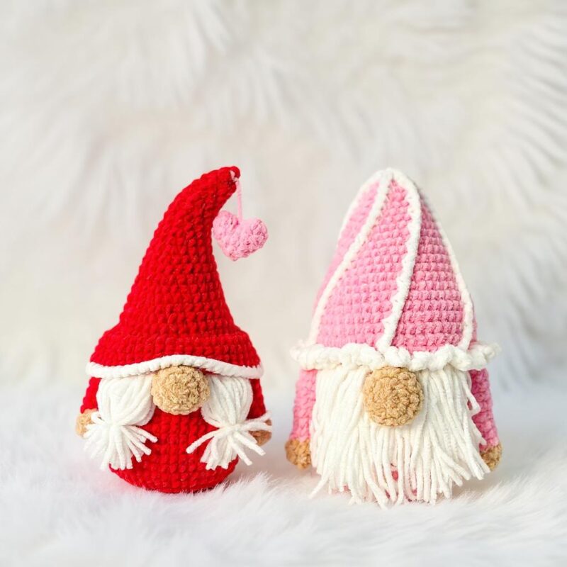 Gnome Couple Amigurumi Crochet Pattern - Adorable DIY Stuffed Toy - Instant Download PDF - Image 3
