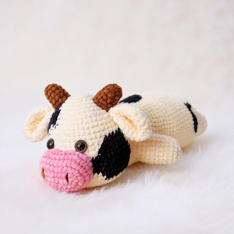 Cow Amigurumi Crochet Pattern - Adorable DIY Stuffed Animal Toy - Instant Download PDF