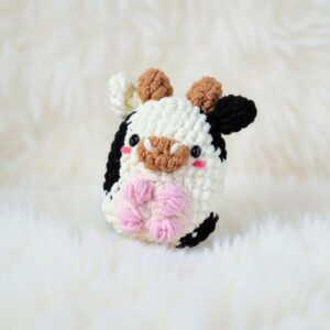 Marshmallow Cow Amigurumi Crochet Pattern - Adorable DIY Stuffed Animal Toy - Instant Download PDF