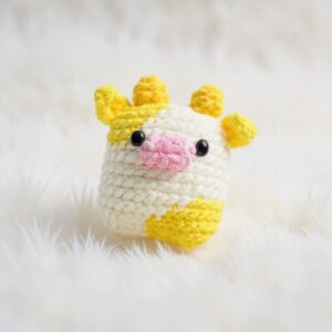 Marshmallow Cow Amigurumi Crochet Pattern - Adorable DIY Stuffed Animal Toy - Instant Download PDF