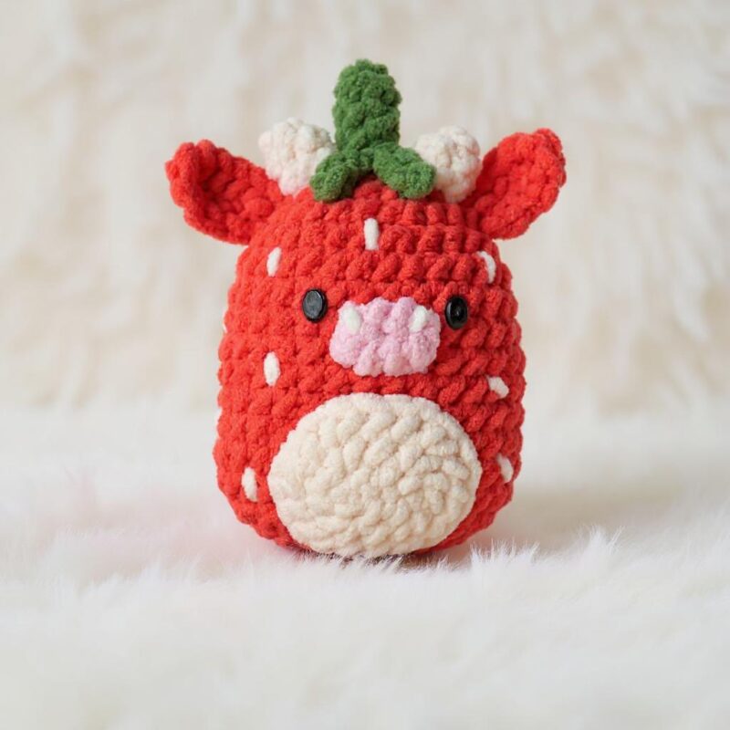 Cow, Marshmallow & Fruits Amigurumi Crochet Patterns - Adorable DIY Stuffed Toys - Instant Download PDF - Image 2