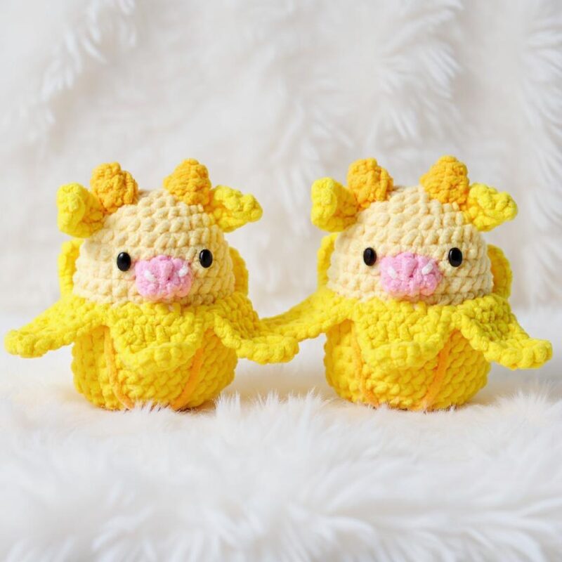 Cow, Marshmallow & Fruits Amigurumi Crochet Patterns - Adorable DIY Stuffed Toys - Instant Download PDF - Image 3