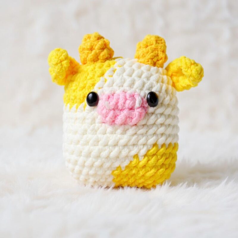Cow, Marshmallow & Fruits Amigurumi Crochet Patterns - Adorable DIY Stuffed Toys - Instant Download PDF - Image 5