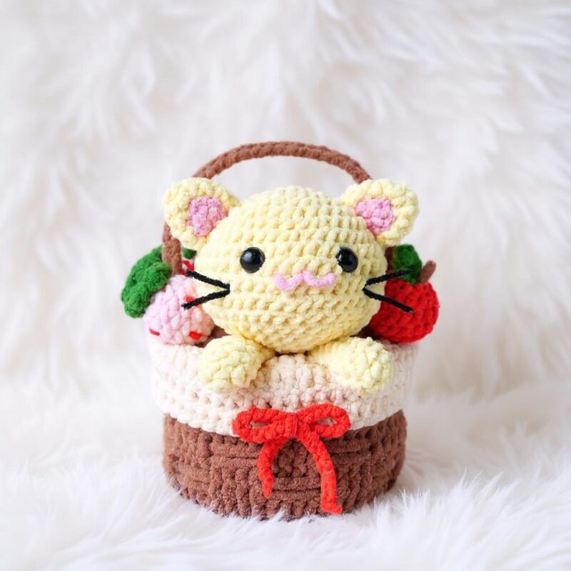 Cozy Basket Friends Amigurumi Crochet Pattern Bundle - Adorable DIY Stuffed Animal Toys - Instant Download PDF - Image 2