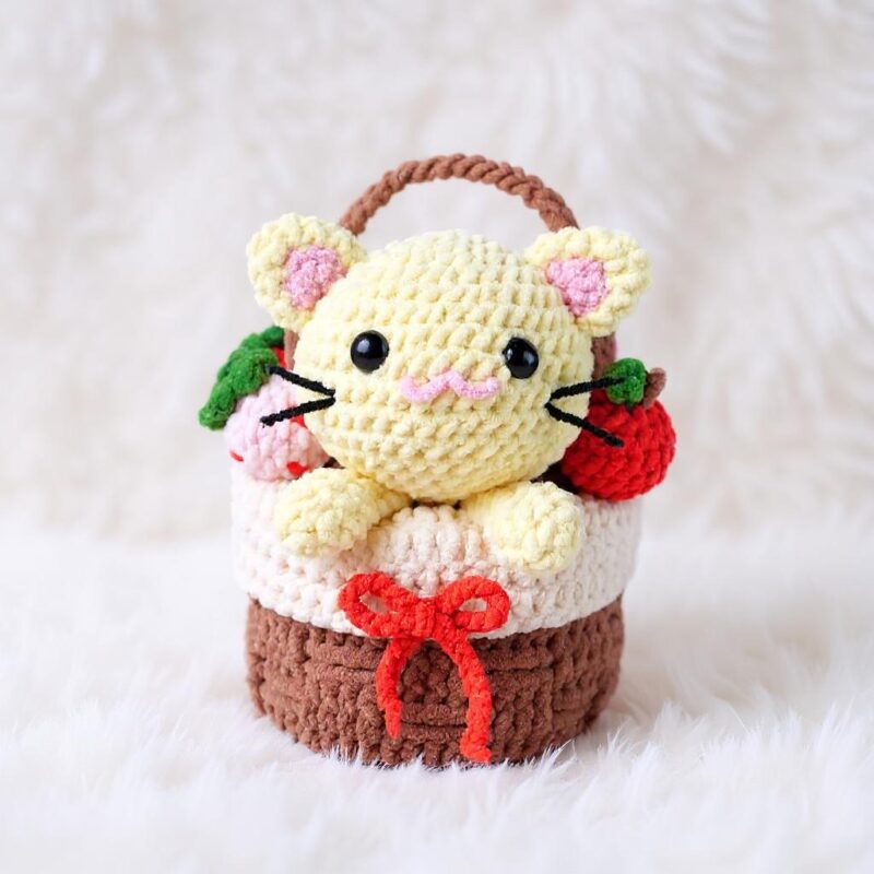 Cozy Basket Friends Amigurumi Crochet Pattern Bundle - Adorable DIY Stuffed Animal Toys - Instant Download PDF - Image 3