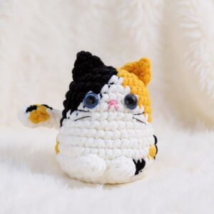 Calico Cat Amigurumi Crochet Pattern - Cozy DIY Stuffed Animal Toy - Instant Download PDF