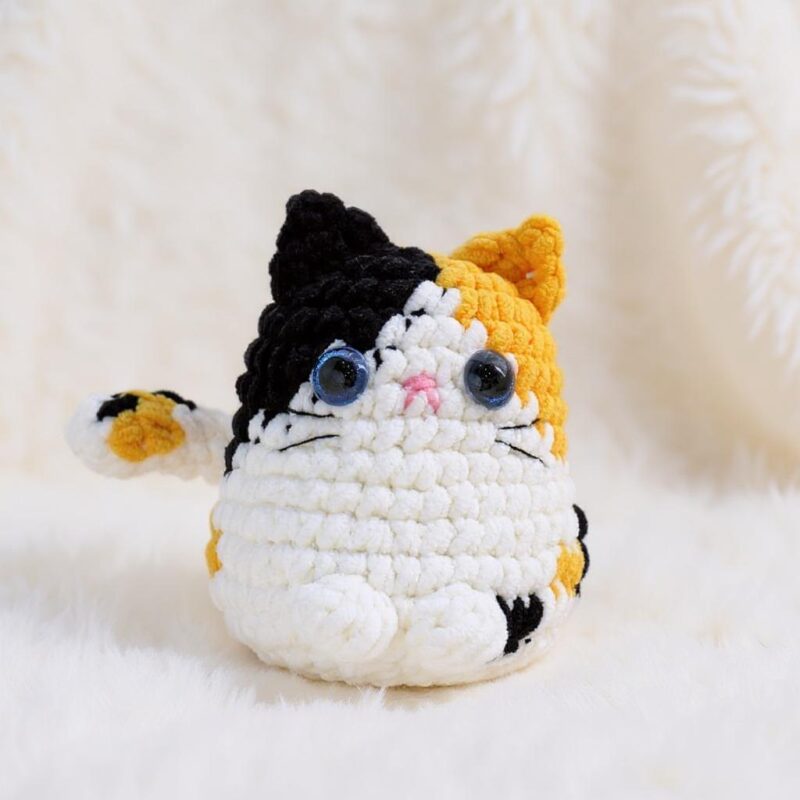 Calico Cat Amigurumi Crochet Pattern - Cozy DIY Stuffed Animal Toy - Instant Download PDF