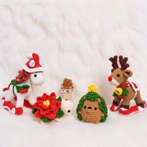 Cozy Christmas Amigurumi Crochet Pattern Bundle - Adorable DIY Holiday Toys & Decor - Instant Download PDF
