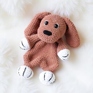 Dog Comforter Amigurumi Crochet Pattern - Cozy DIY Stuffed Animal Toy - Instant Download PDF
