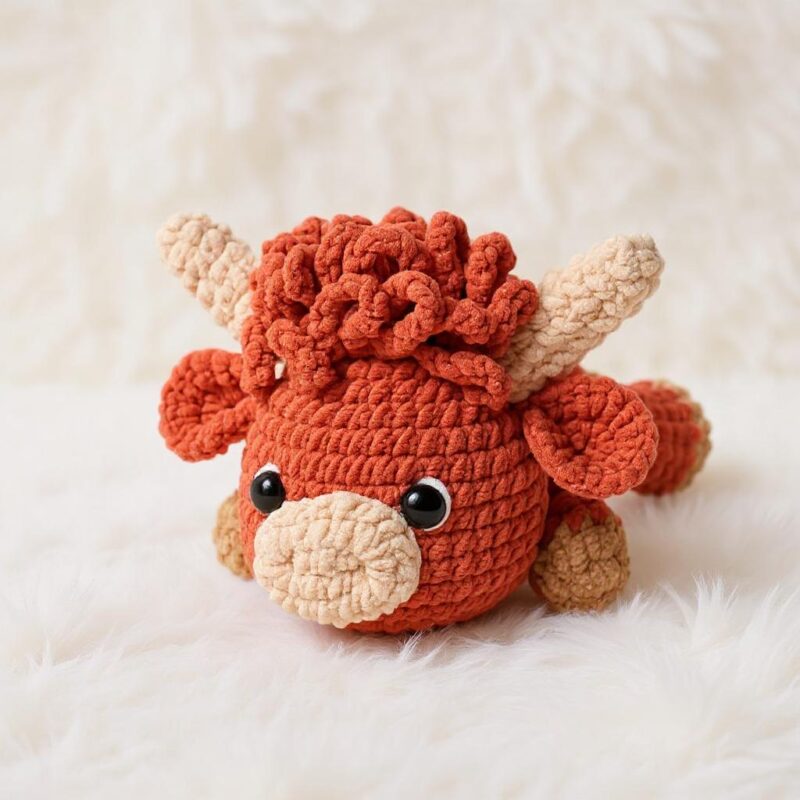 Highland Cow & Calf Amigurumi Crochet Pattern - Cozy DIY Stuffed Animal Toy - Instant Download PDF - Image 2