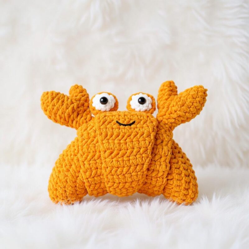 Crab Croissant Amigurumi Crochet Pattern - Adorable DIY Stuffed Animal Toy - Instant Download PDF - Image 2