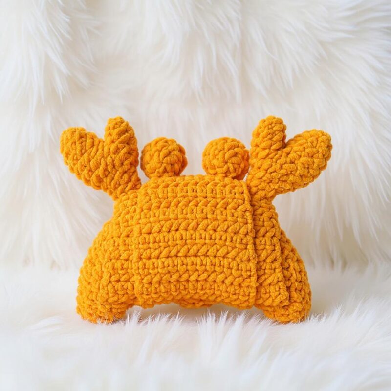 Crab Croissant Amigurumi Crochet Pattern - Adorable DIY Stuffed Animal Toy - Instant Download PDF - Image 3