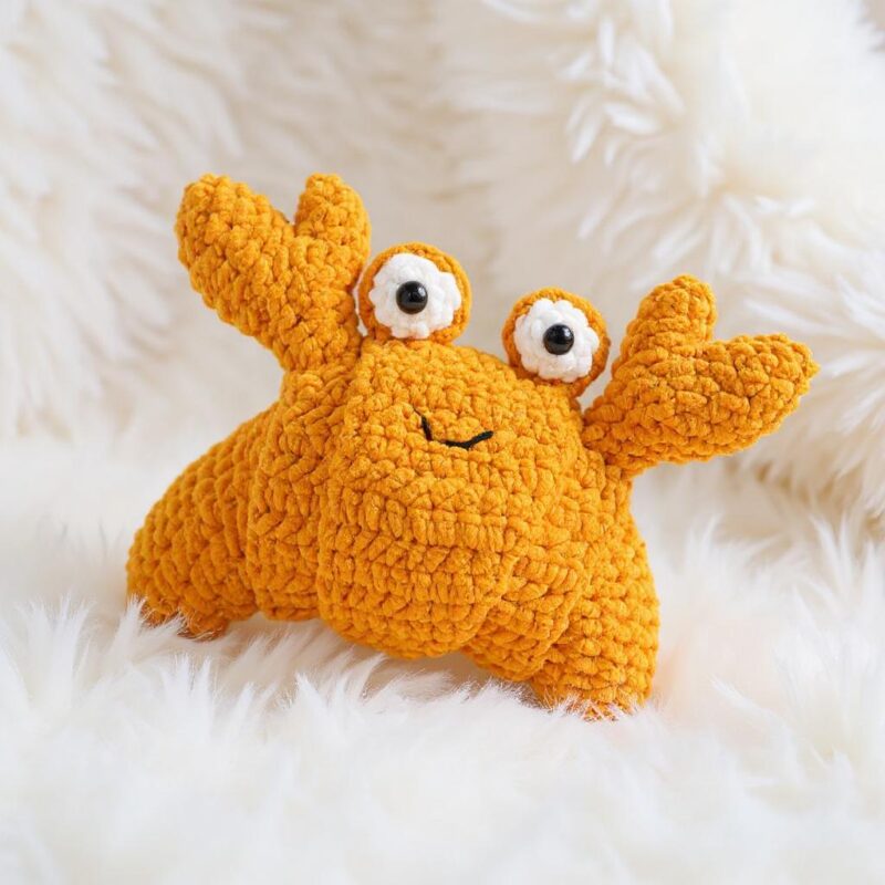 Crab Croissant Amigurumi Crochet Pattern - Adorable DIY Stuffed Animal Toy - Instant Download PDF - Image 4