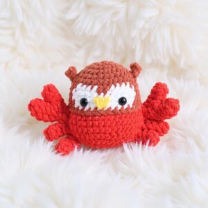 Crab and Owl Amigurumi Crochet Pattern - Adorable DIY Stuffed Animal Toys - Instant Download PDF
