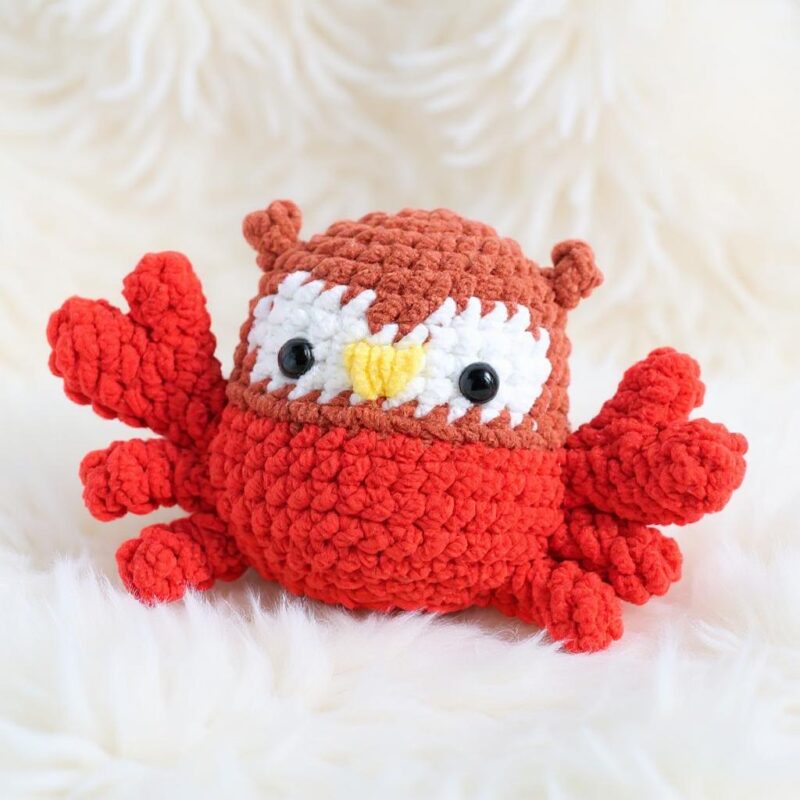 Crab and Owl Amigurumi Crochet Pattern - Adorable DIY Stuffed Animal Toys - Instant Download PDF - Image 2