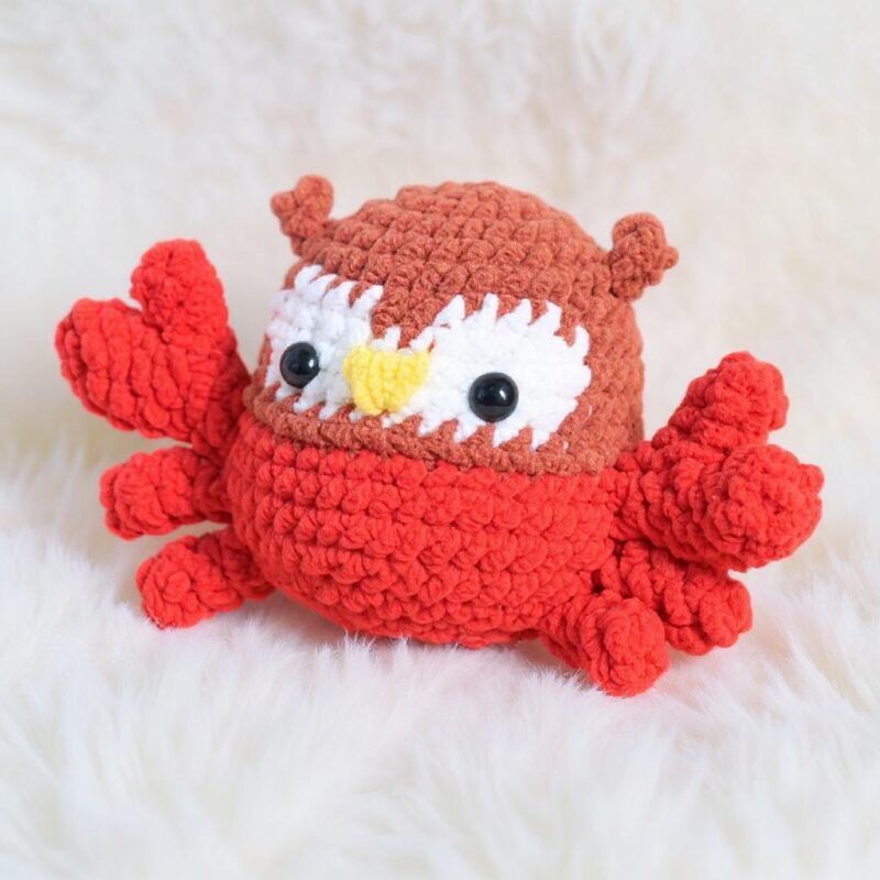 Crab and Owl Amigurumi Crochet Pattern - Adorable DIY Stuffed Animal Toys - Instant Download PDF - Image 3