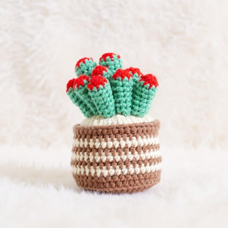 Jade Plant Amigurumi Crochet Pattern - Charming DIY Potted Plant - Instant Download PDF - Image 3
