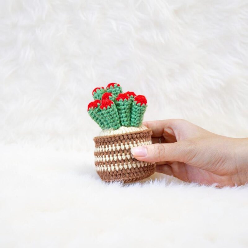 Jade Plant Amigurumi Crochet Pattern - Charming DIY Potted Plant - Instant Download PDF - Image 4