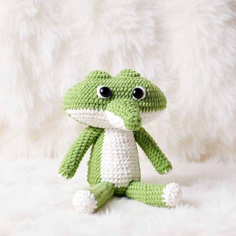 Crocodile Amigurumi Crochet Pattern - Adorable DIY Stuffed Animal Toy - Instant Download PDF