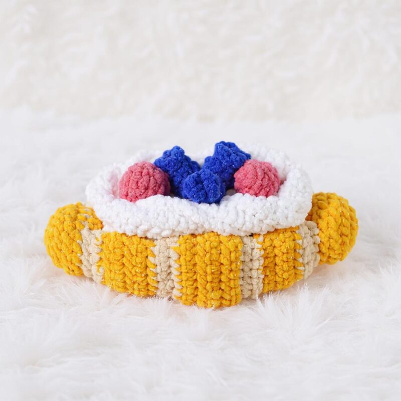 Croissant Amigurumi Crochet Pattern - Cute DIY Stuffed Food Toy - Instant Download PDF
