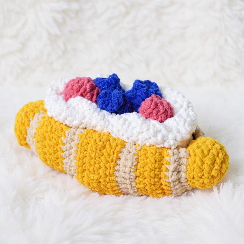 Croissant Amigurumi Crochet Pattern - Cute DIY Stuffed Food Toy - Instant Download PDF - Image 2