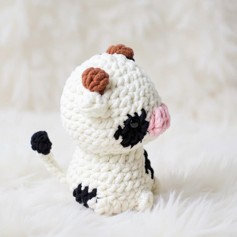 Cuddly Cow Amigurumi Crochet Pattern - No-Sew - DIY Stuffed Animal Toy - Instant Download PDF - Image 3