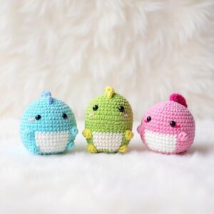 Dinosaur Amigurumi Crochet Pattern - Cuddly No-Sew - DIY Stuffed Animal Toy - Instant Download PDF