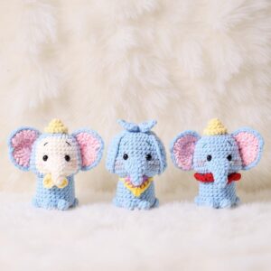 Elephant Crew Amigurumi Crochet Pattern Bundle - Cuddly DIY Stuffed Animal Toys - Instant Download PDF