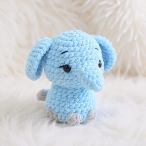 Elephant Amigurumi Crochet Pattern - Cuddly No-Sew - DIY Stuffed Animal Toy - Instant Download PDF