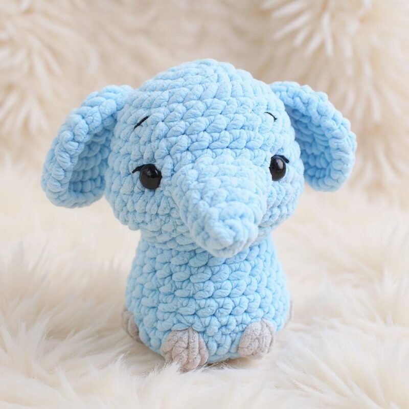Elephant Amigurumi Crochet Pattern - Cuddly No-Sew - DIY Stuffed Animal Toy - Instant Download PDF - Image 2