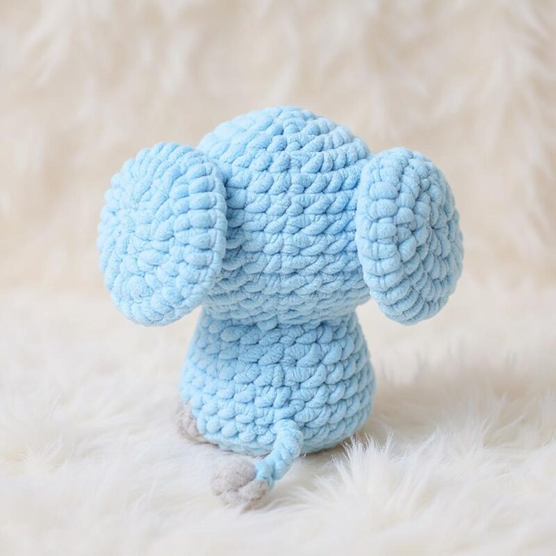 Elephant Amigurumi Crochet Pattern - Cuddly No-Sew - DIY Stuffed Animal Toy - Instant Download PDF - Image 3