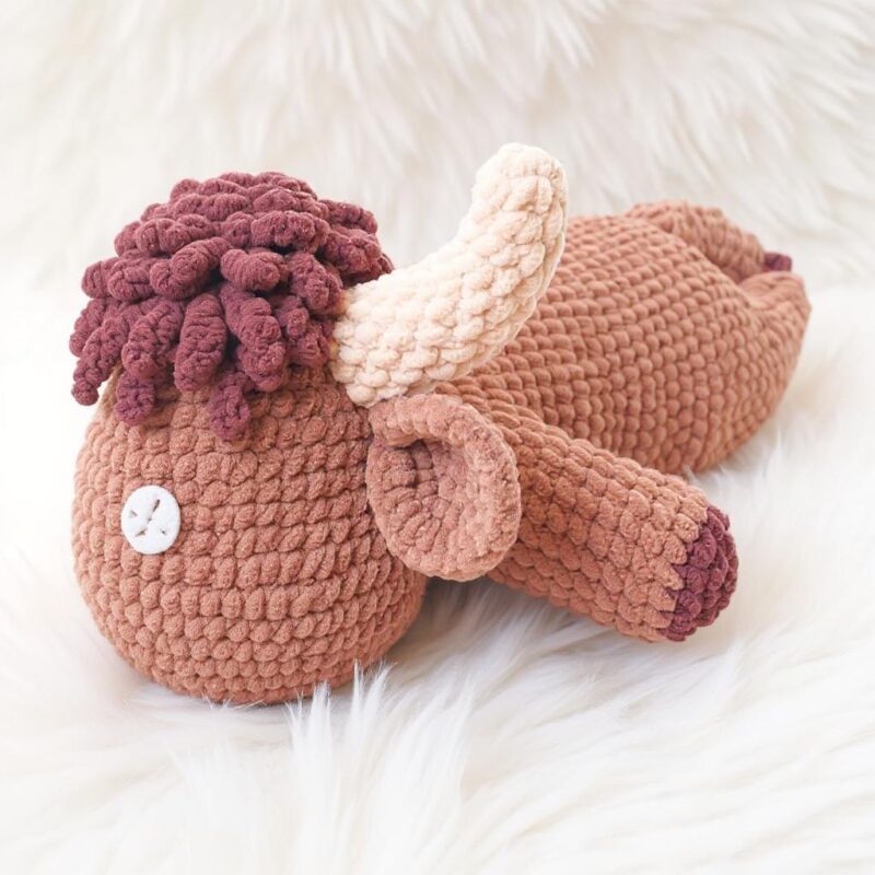 Highland Cow Amigurumi Crochet Pattern - Cuddly DIY Stuffed Animal Toy - Instant Download PDF - Image 4