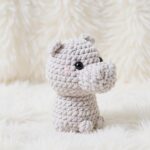Cuddly Hippo Amigurumi Crochet Pattern - No-Sew - DIY Stuffed Animal Toy - Instant Download PDF