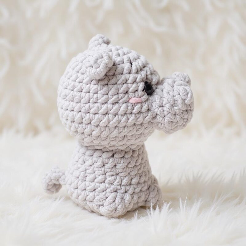 Cuddly Hippo Amigurumi Crochet Pattern - No-Sew - DIY Stuffed Animal Toy - Instant Download PDF - Image 4