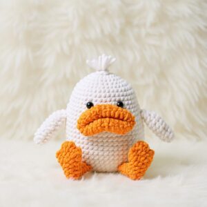 Pout Duck Amigurumi Crochet Pattern - Cuddly DIY Stuffed Animal Toy - Instant Download PDF