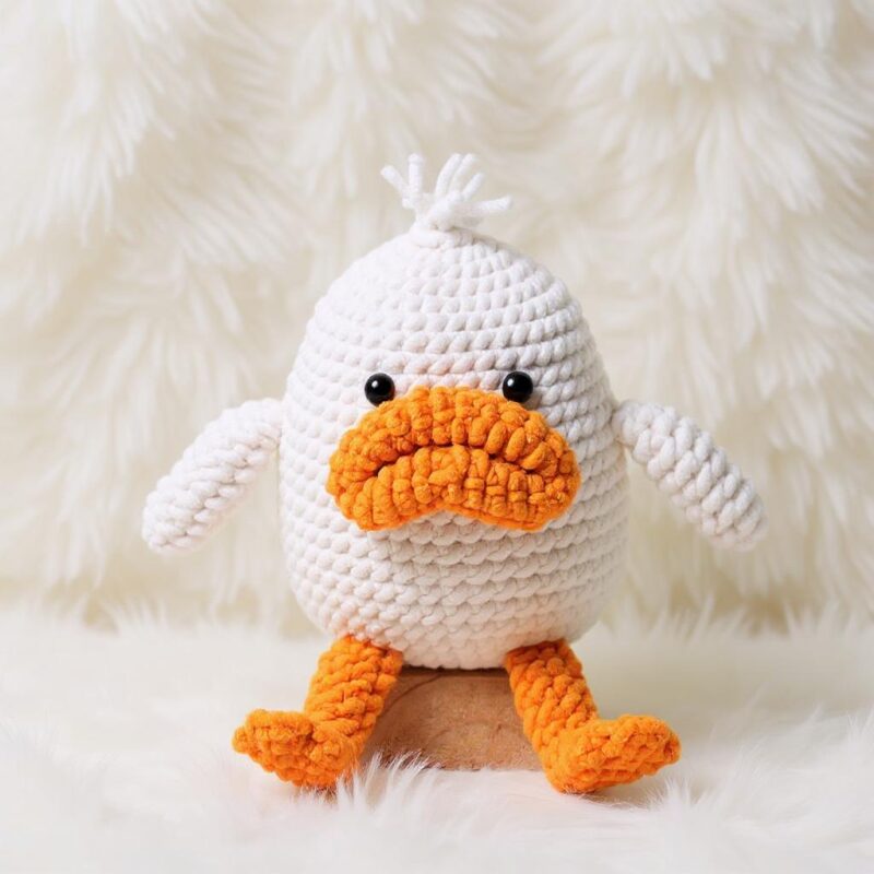 Pout Duck Amigurumi Crochet Pattern - Cuddly DIY Stuffed Animal Toy - Instant Download PDF - Image 2