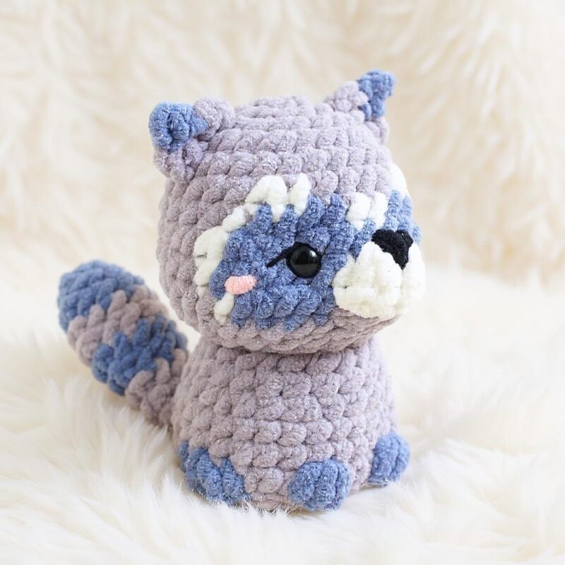 Cuddly Raccoon Amigurumi Crochet Pattern - No-Sew DIY Stuffed Animal Toy - Instant Download PDF - Image 2